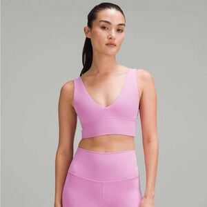 Lululemon • Align V-Neck Bra Light Support, A/B Cup Dahlia Mauve Size 10